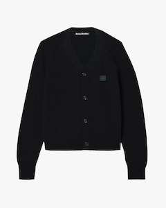 V Neck Face Cardigan