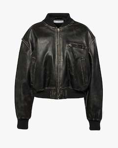 Winter Edit: Leather Bomber Jacket