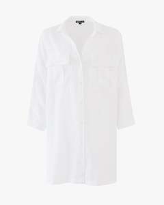 Pocket Shirt Swing Dress