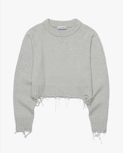 Damage Cropped Pullover