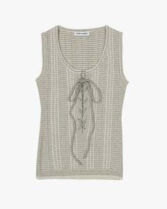 Lace Up Knit Vest