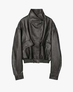 Faux Leather Short Jacket