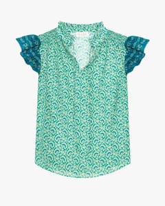 M A B E: Dana Print SS Top