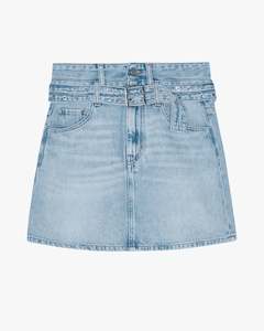 Soft Rigid Denim Skirt
