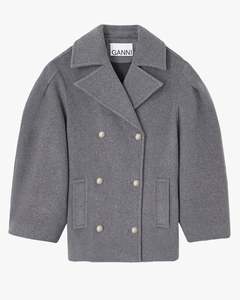 Peacoat Wool Midi Coat