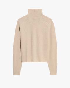 Cropped Rib Turtleneck
