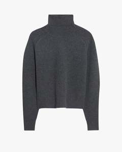 Cropped Rib Turtleneck