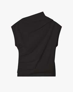 Stretch Cotton Ruched Top