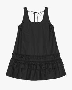 Cotton Poplin Mini Dress