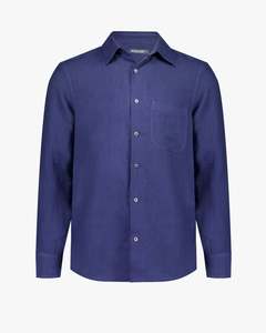 Workshop Denim Mens: Classic L/S Linen Shirt