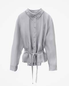 Low Classic: Sheer Shirred Back Blouse