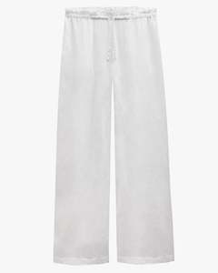 Womens Suits Sets: Lightweight Canvas Linen Pant