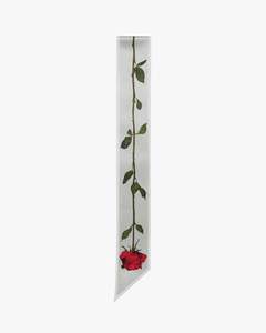 Rose Silk Satin Scarf