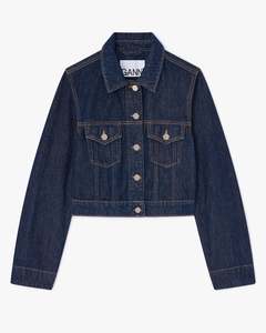 Rinse Denim Cropped Jacket