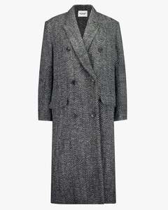Womens Coats: Pilda Herringbone Wool Coat