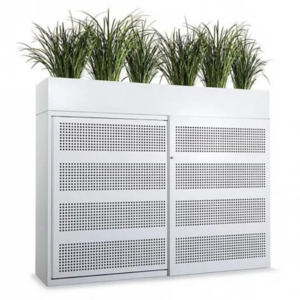Workspace Planter Boxes: Strata Sliding Door Cabinet White