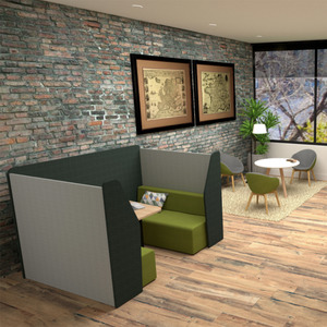 Office Phone Meeting Pods: Edge 4 Person Meeting Booth