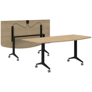 Modular Flip Tables: Boost Flip Modular D-End Meeting Table