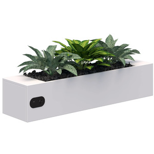 Office Zoning: Tabletop Planter Box with Optional Built in Power