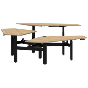 Summit II Electric 120° Rotor 3 Pod Desk
