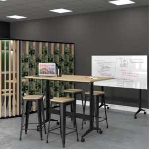Boost Standing Height Flip Leaner Modular Meeting Tables