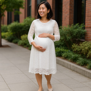 Maternity Lace Party Dress WTA006 - Workthreads