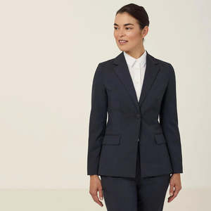 Poly Viscose Stretch 1 Button Mid-Length Jacket - CAT16H - Workthreads