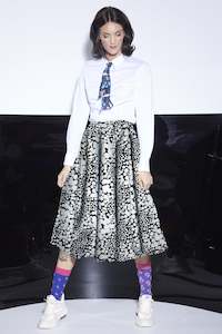 Womens Skirt: WORLD 4827a Midnight Garden Skirt