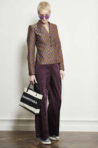 Womens Blazer: WORLD 4626 Incontestable Blazer Mustard Navy