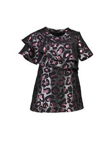 Final Weekend Of Archive Sale Nothing Over 150: WORLD 4172 Gattopardo Ruffle Top Pink