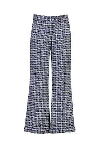 World Womens 2019 2020: WORLD 4520 Make it Right Trouser Blue Houndstooth