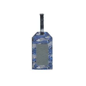 WORLD Liberty Leather Luggage Tag - Fish
