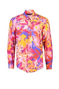 70 Off Mens Final Reductions: WORLDman 4405 Macho Man Shirt Pink Pattern