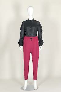 World Womens 2020: WORLD 4587 Throwback Trackpant (Unisex) Fuchsia