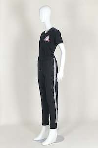 World Womens 2020: WORLD 4587 Throwback Trackpant (Unisex) Black