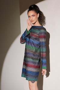 Missoni: Missoni Long Sleeve Mini Dress - DS22WG3L