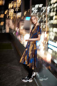 World Womans Spring Summer 2021: WORLD 4608 Regime Dress Brush Strokes