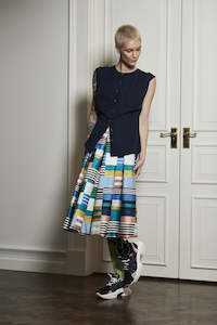 World Womans Spring Summer 2021: WORLD 4640 Unperturbed Blouse Navy