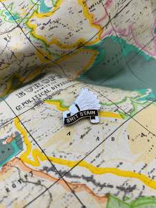 World Enamel Badges Explicit Language Warning: WORLD Enamel Badge - SHIT STAIN