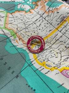 World Enamel Badges Explicit Language Warning: WORLD Enamel Badge - ASSHOLE