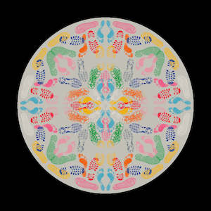 Qeeboo Carpet Let's Dance Human Traces Light Round