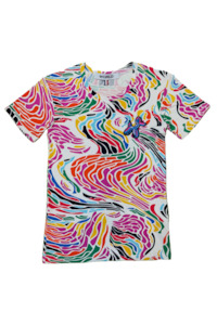 WORLD 5065 Flow T-Shirt Multi w/ Embroidered Balloon Dog (UNISEX)