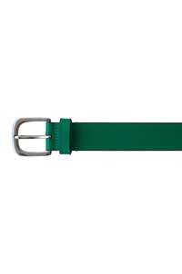 WORLD 25 Coloured Leather Belt - Green