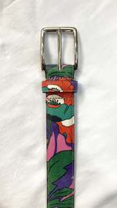 WORLD Liberty Leather Belt - Camo Floral