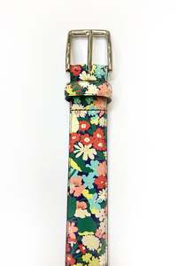 WORLD Liberty Leather Belt - Happy Floral