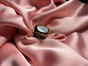 Zora Bell Boyd ZW-24-9 S.Silver Blackened w/ Citrines & Gold Onlay Ring