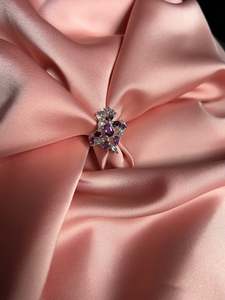 Zora Bell Boyd Jewellery: Zora Bell Boyd ZW-24-3 Sterling Silver w/ Amethysts & Topaz Ring