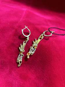 Zora Bell Boyd AA-1-1 Silver Citrine Earrings