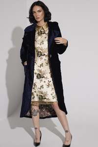 World Womenswear: WORLD 5618 Memory Coat Navy
