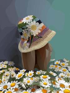 World Caps Bucket Hats: Seventh & Figg - Palm After Dark